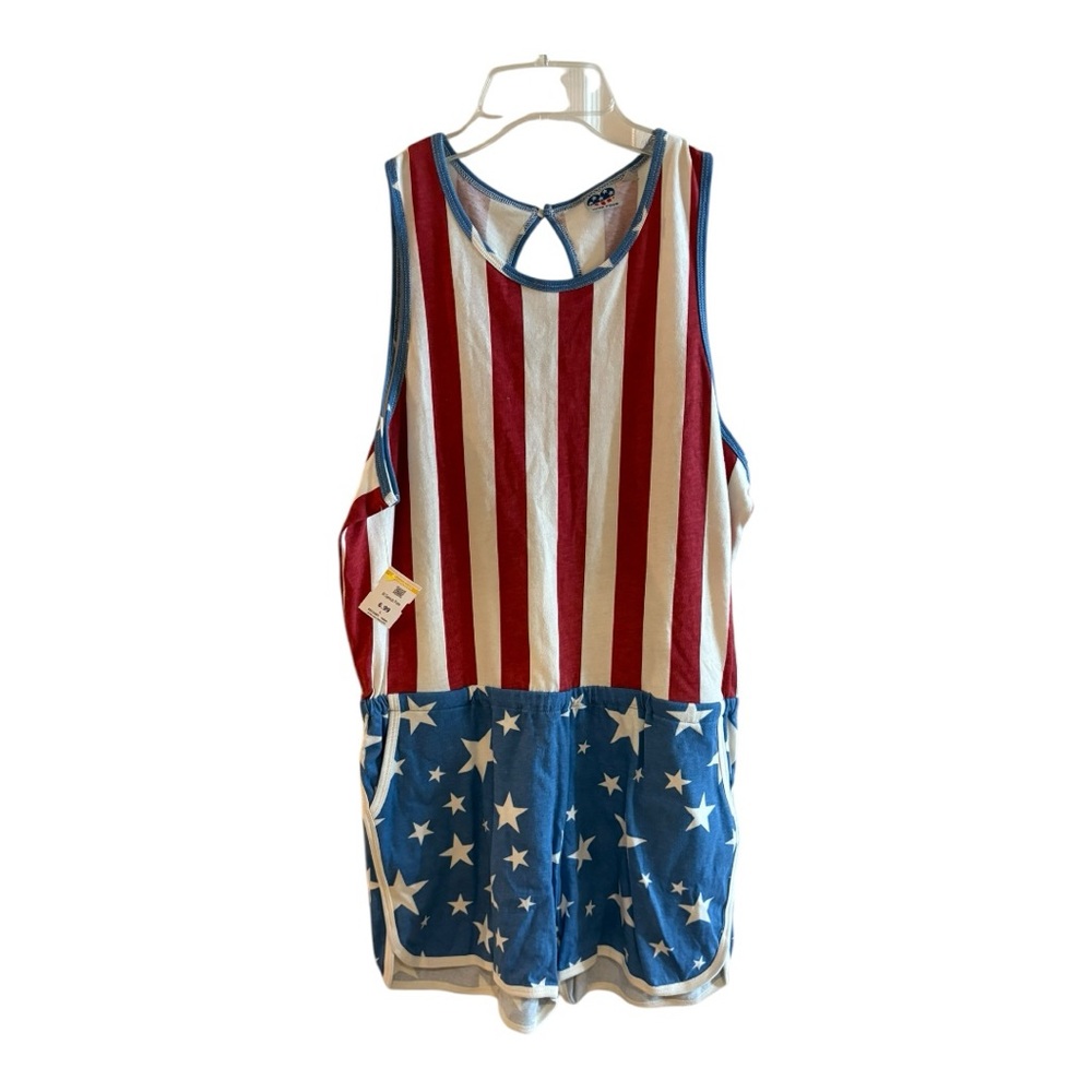 Junk Food Red and White Striped Tank Top - Picture 2 of 9